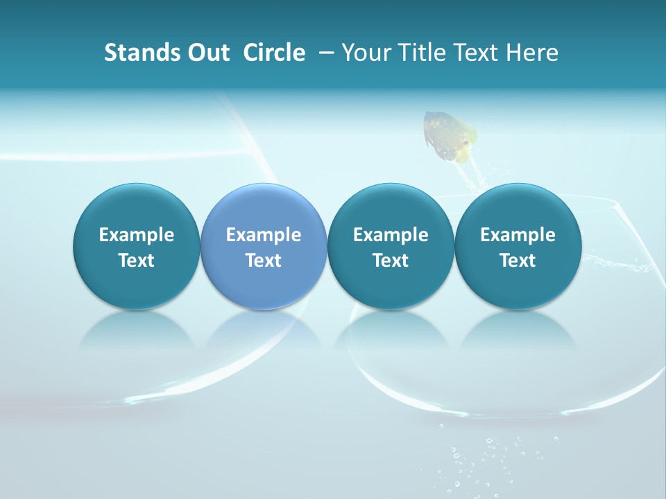 Goldfish Leap Of Faith Risk PowerPoint Template