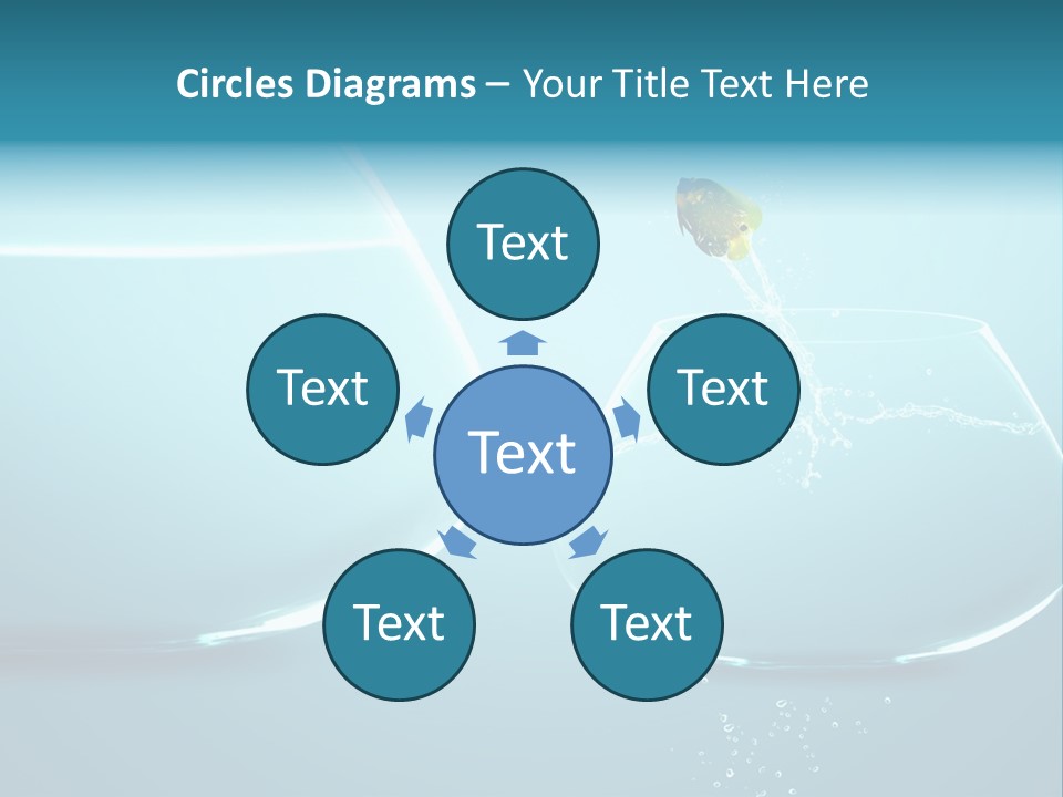 Goldfish Leap Of Faith Risk PowerPoint Template