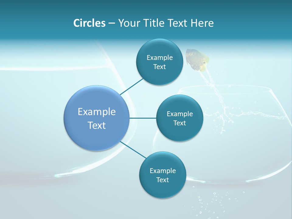 Goldfish Leap Of Faith Risk PowerPoint Template