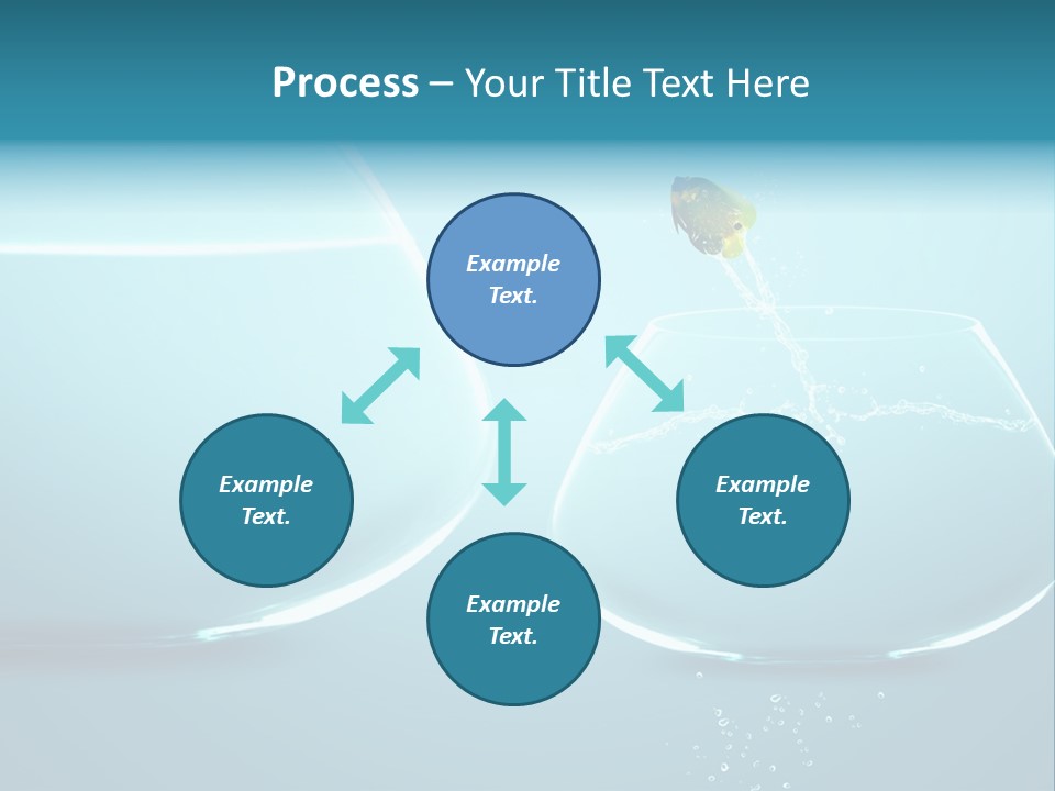 Goldfish Leap Of Faith Risk PowerPoint Template