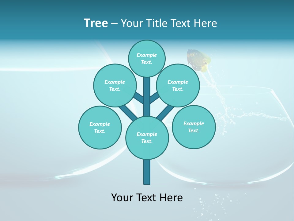 Goldfish Leap Of Faith Risk PowerPoint Template