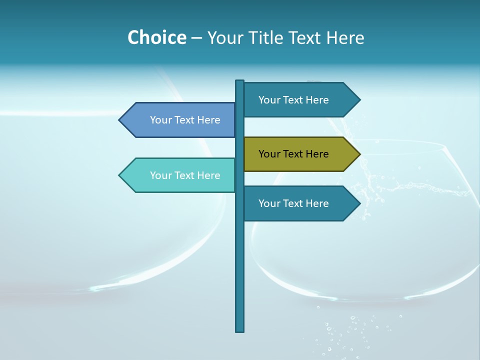Goldfish Leap Of Faith Risk PowerPoint Template