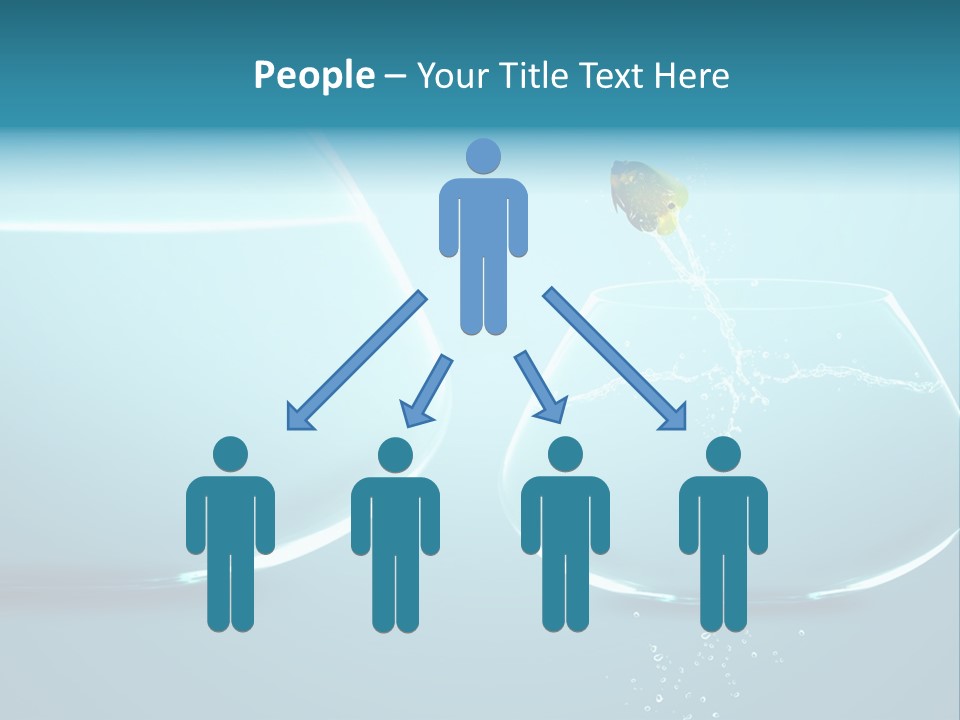 Goldfish Leap Of Faith Risk PowerPoint Template