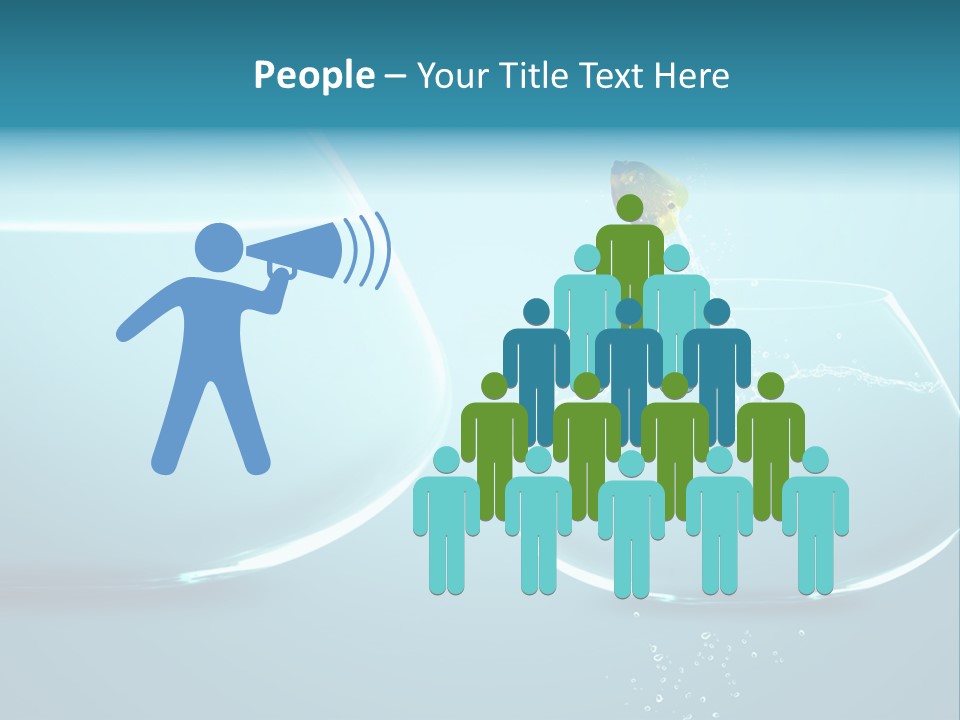 Goldfish Leap Of Faith Risk PowerPoint Template