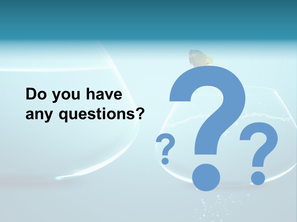 Goldfish Leap Of Faith Risk PowerPoint Template