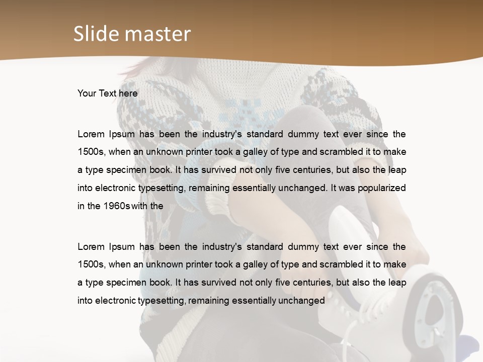 Appearance Casual Skates PowerPoint Template