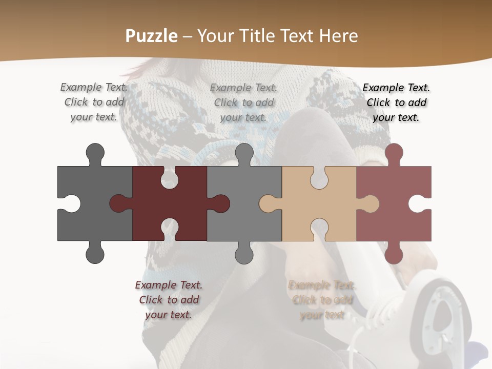 Appearance Casual Skates PowerPoint Template