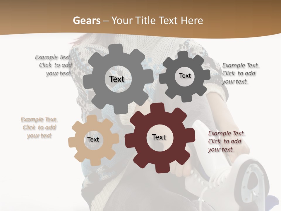 Appearance Casual Skates PowerPoint Template