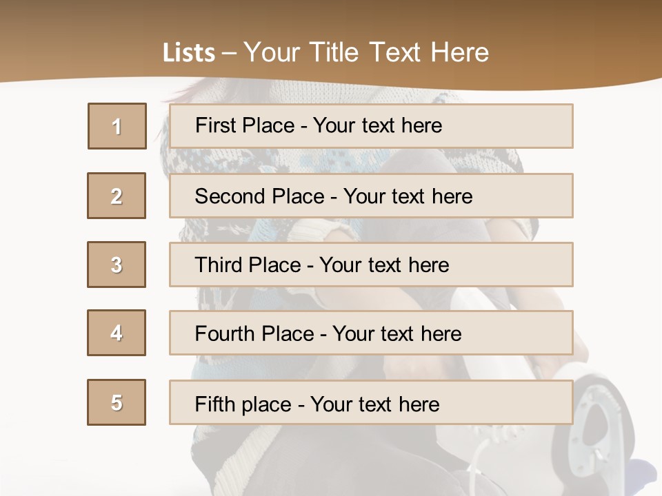 Appearance Casual Skates PowerPoint Template