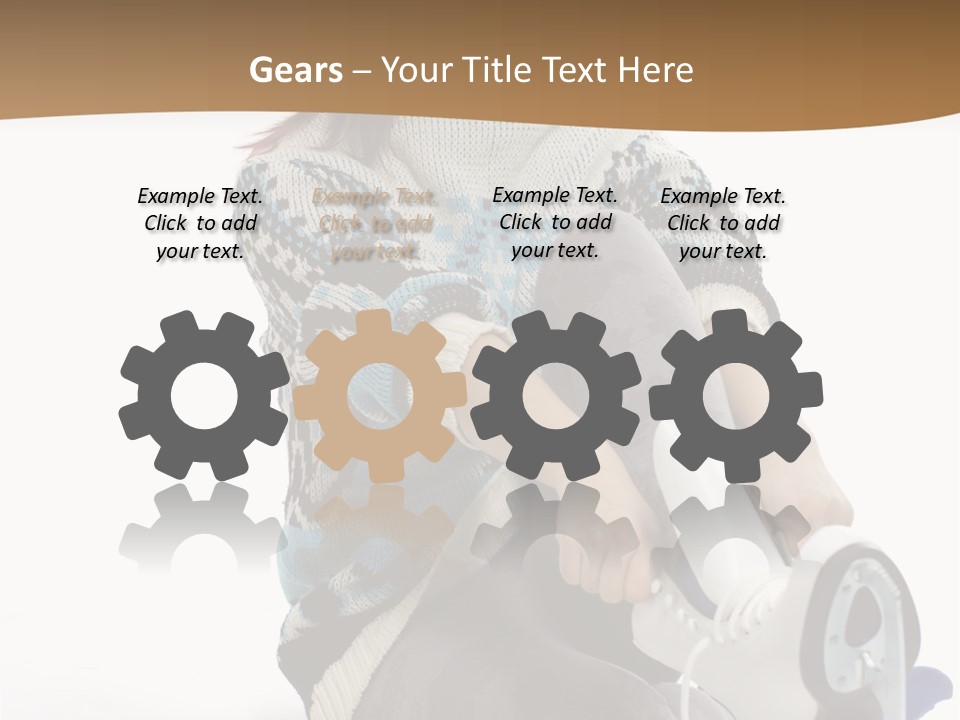 Appearance Casual Skates PowerPoint Template