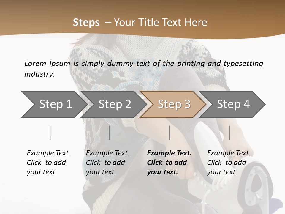 Appearance Casual Skates PowerPoint Template