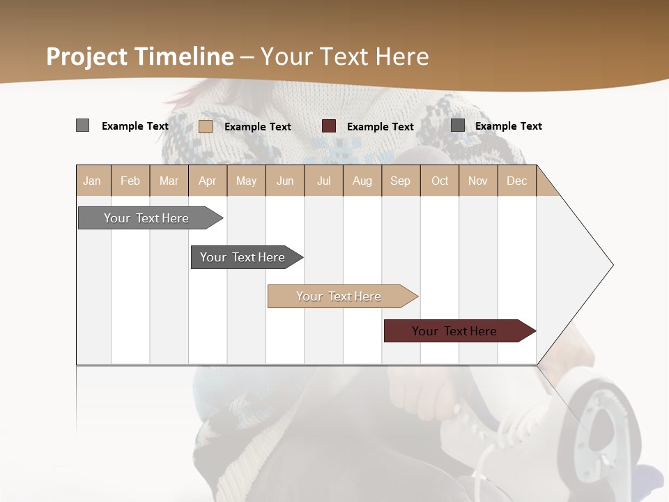 Appearance Casual Skates PowerPoint Template