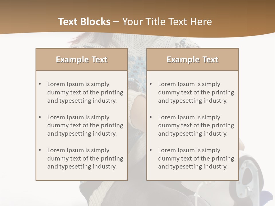 Appearance Casual Skates PowerPoint Template