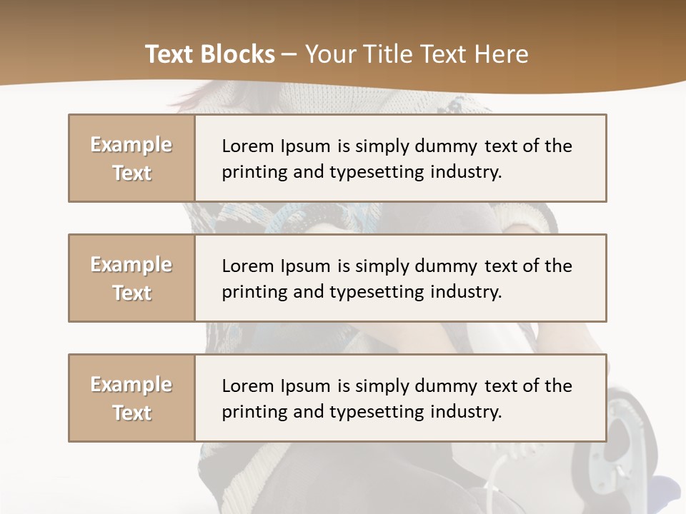Appearance Casual Skates PowerPoint Template