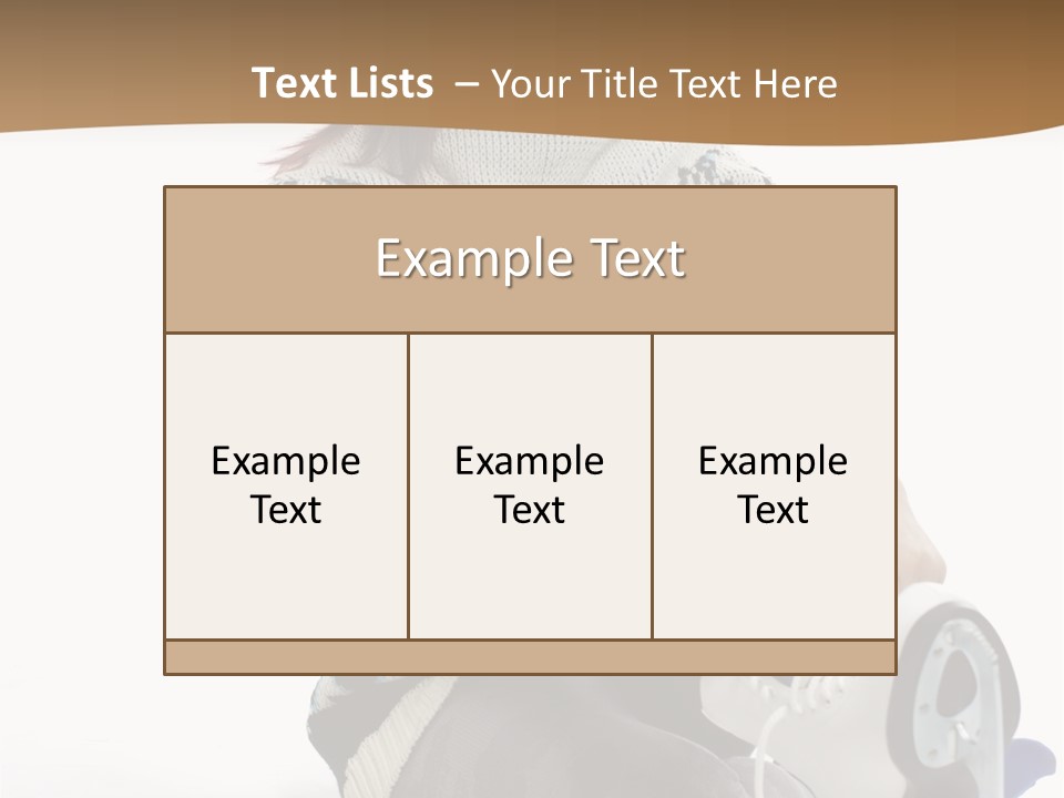 Appearance Casual Skates PowerPoint Template