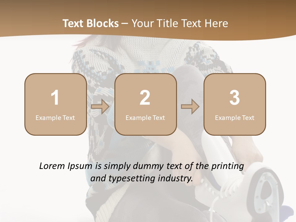 Appearance Casual Skates PowerPoint Template