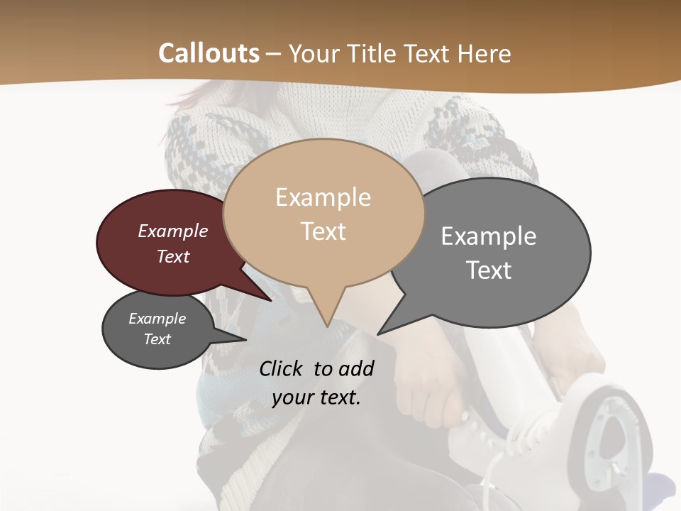 Appearance Casual Skates PowerPoint Template