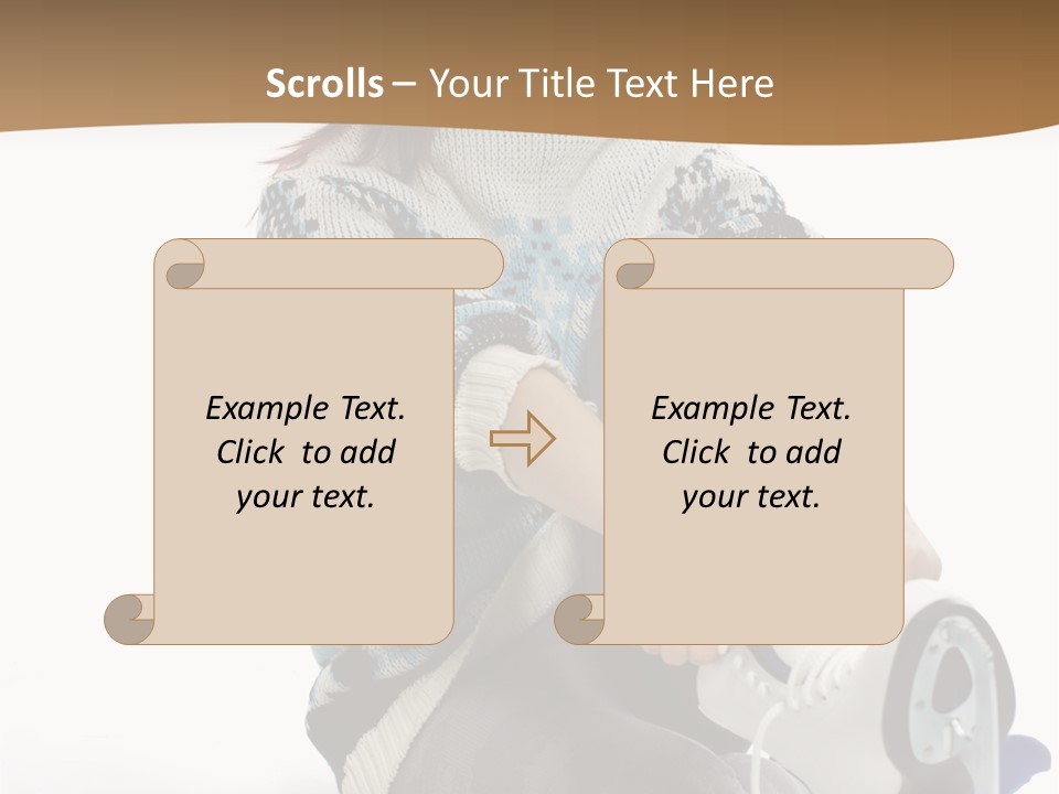 Appearance Casual Skates PowerPoint Template