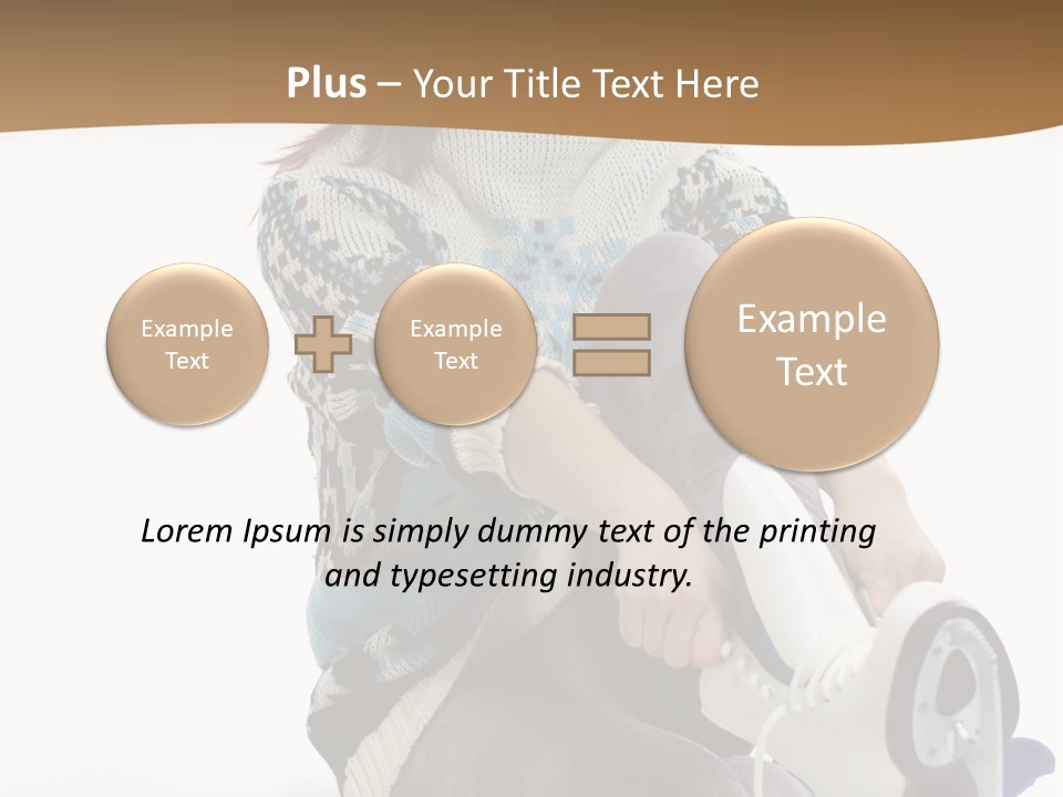 Appearance Casual Skates PowerPoint Template