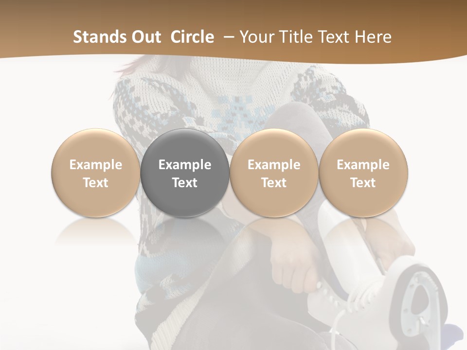 Appearance Casual Skates PowerPoint Template