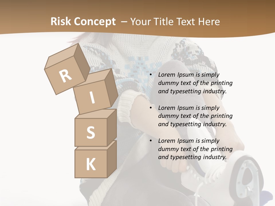 Appearance Casual Skates PowerPoint Template