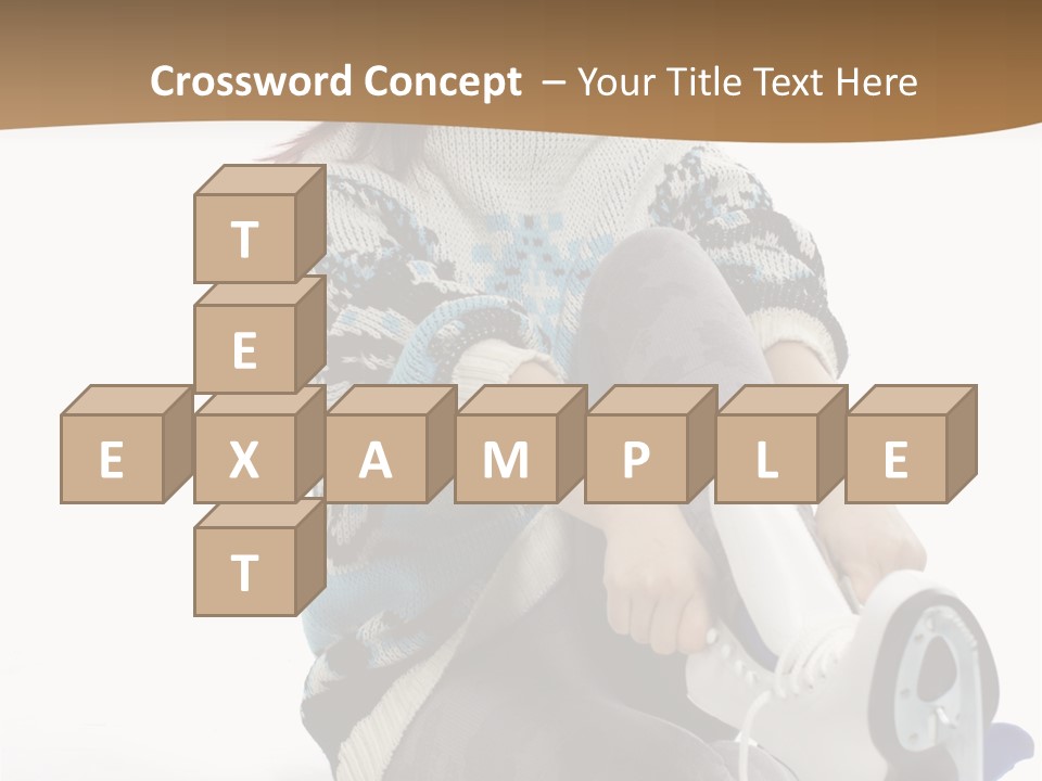 Appearance Casual Skates PowerPoint Template