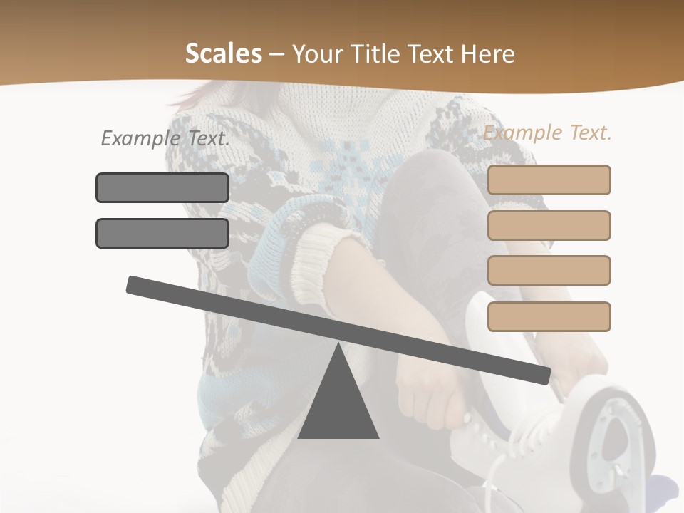 Appearance Casual Skates PowerPoint Template