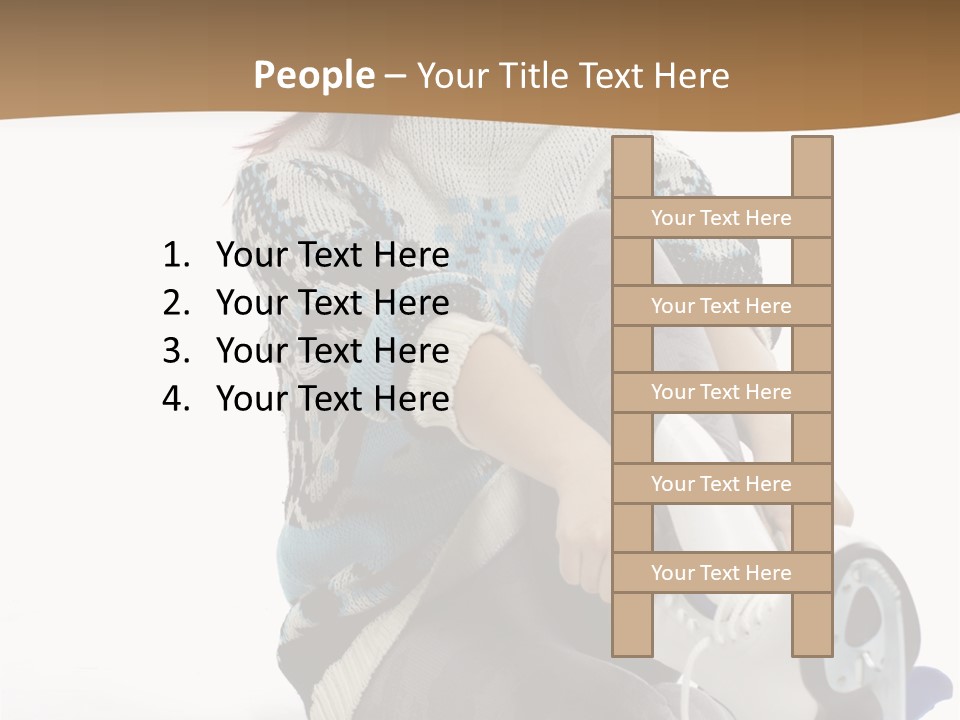Appearance Casual Skates PowerPoint Template
