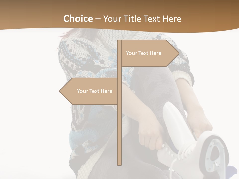 Appearance Casual Skates PowerPoint Template