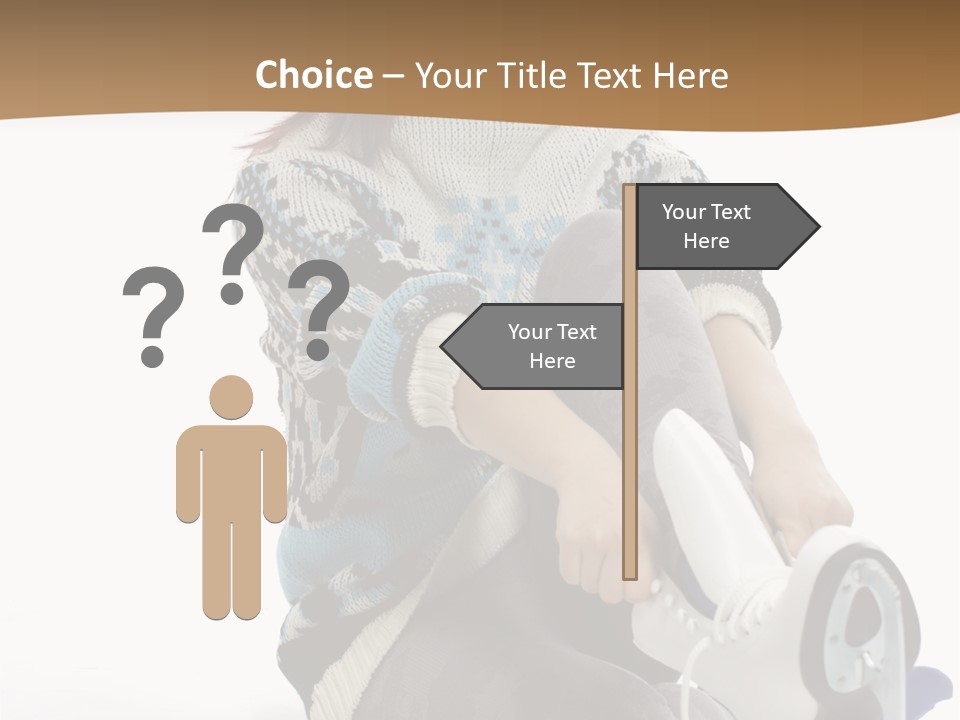 Appearance Casual Skates PowerPoint Template