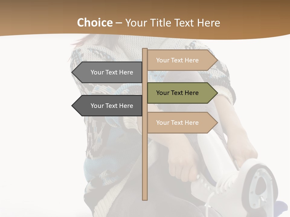 Appearance Casual Skates PowerPoint Template