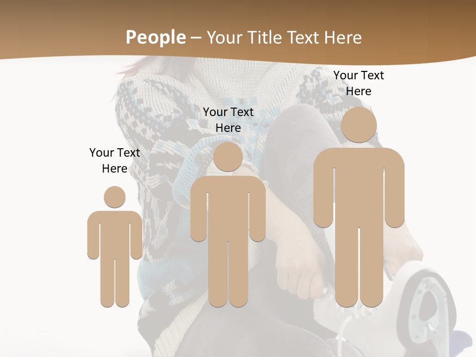 Appearance Casual Skates PowerPoint Template