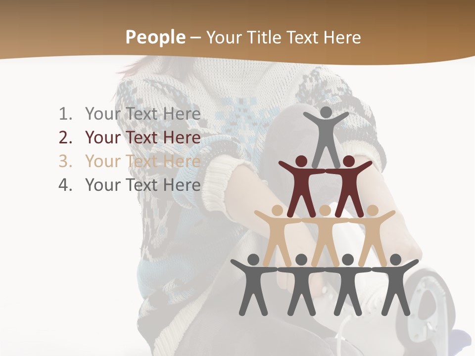 Appearance Casual Skates PowerPoint Template