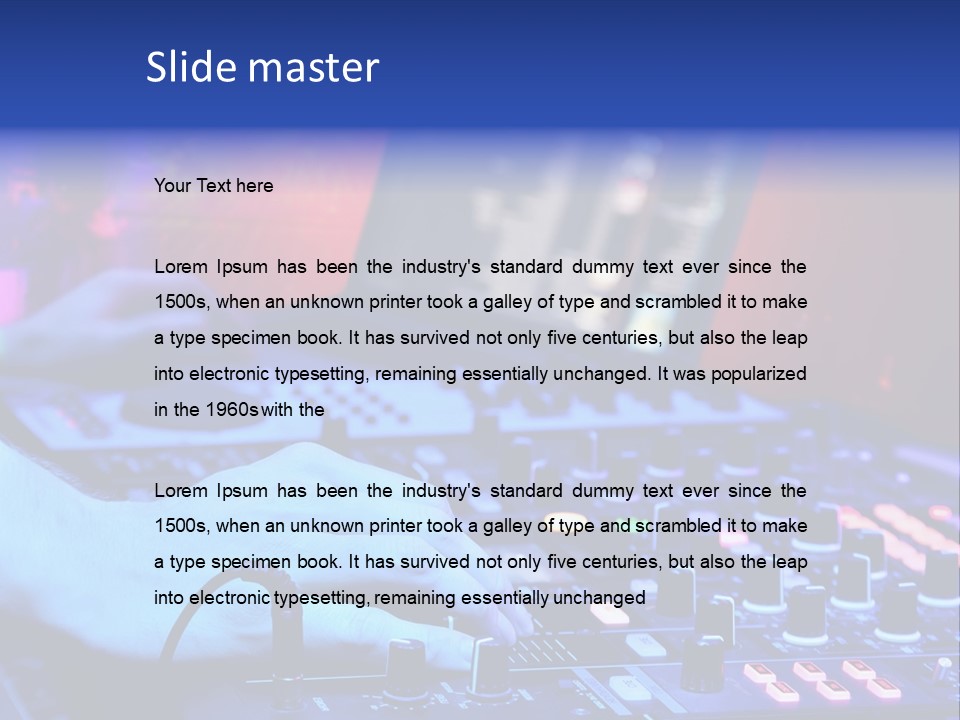 Volume Dancer Dance PowerPoint Template