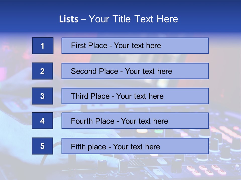 Volume Dancer Dance PowerPoint Template