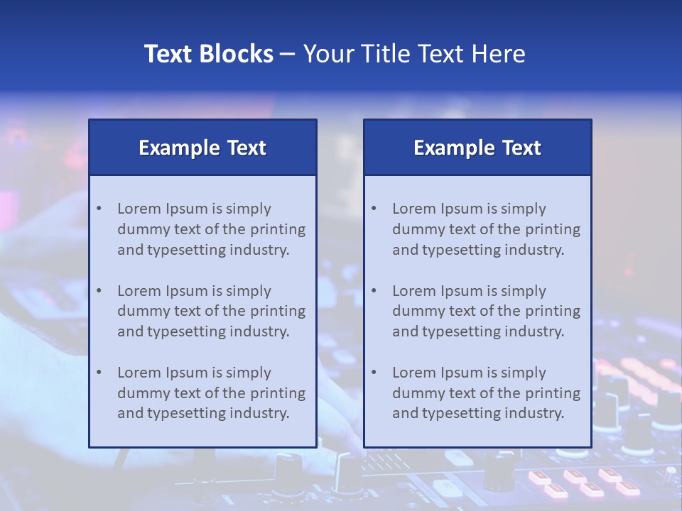 Volume Dancer Dance PowerPoint Template
