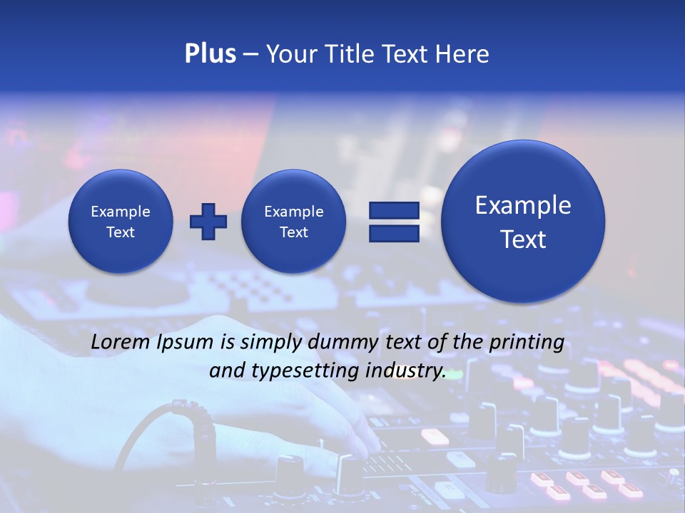 Volume Dancer Dance PowerPoint Template