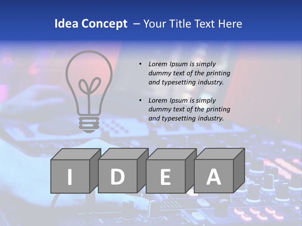 Volume Dancer Dance PowerPoint Template