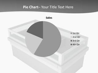 A White Box With A Drawer On Top Of It PowerPoint Template