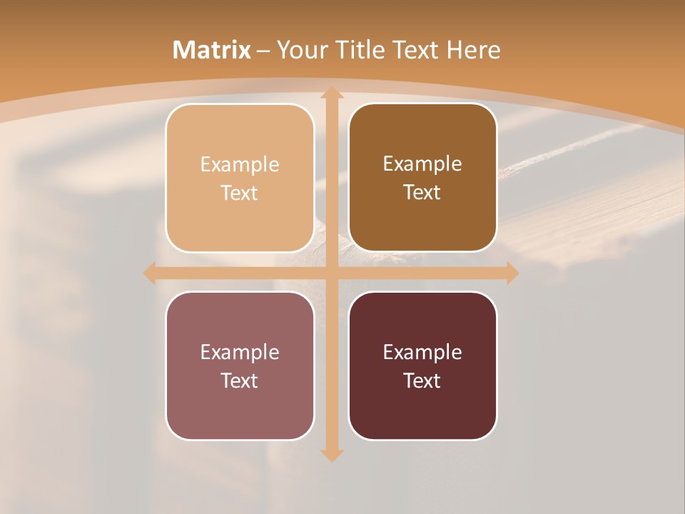 A Row Of Books Sitting On Top Of A Wooden Table PowerPoint Template