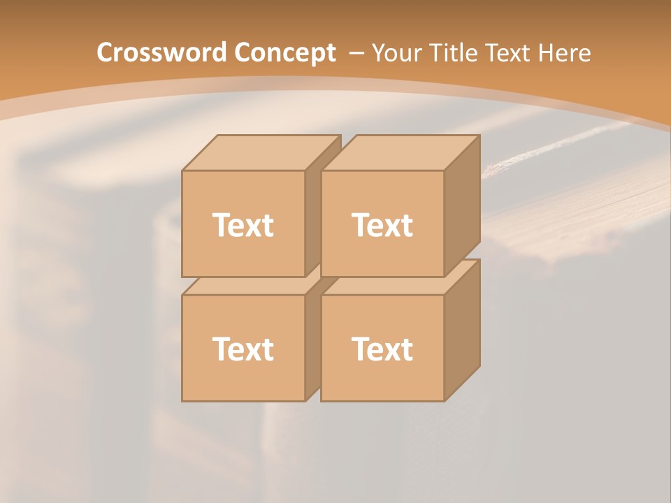 A Row Of Books Sitting On Top Of A Wooden Table PowerPoint Template