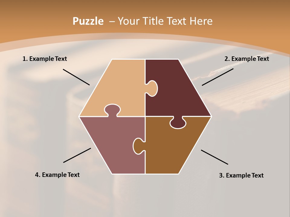 A Row Of Books Sitting On Top Of A Wooden Table PowerPoint Template