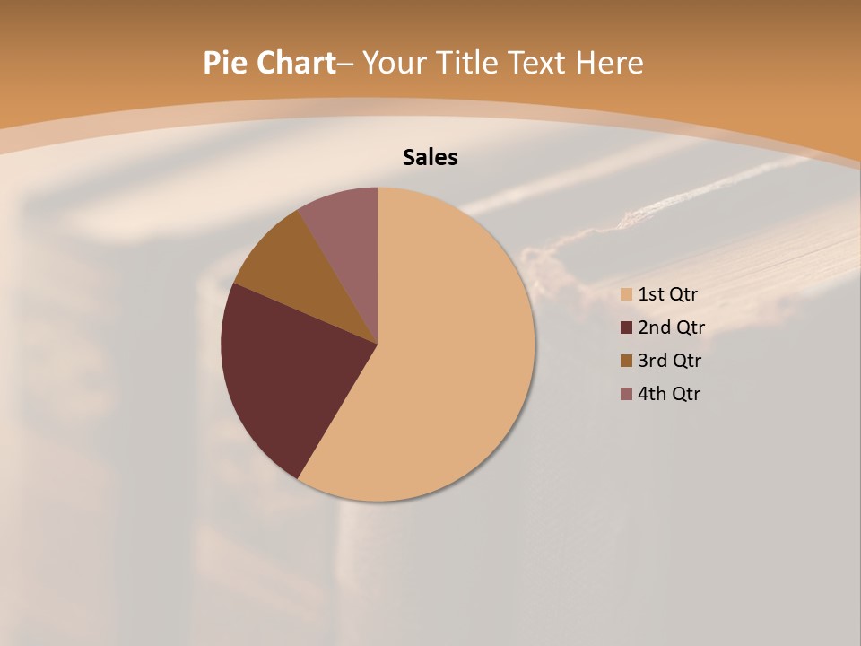 A Row Of Books Sitting On Top Of A Wooden Table PowerPoint Template