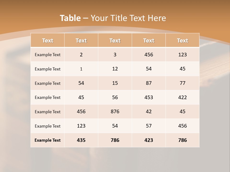 A Row Of Books Sitting On Top Of A Wooden Table PowerPoint Template
