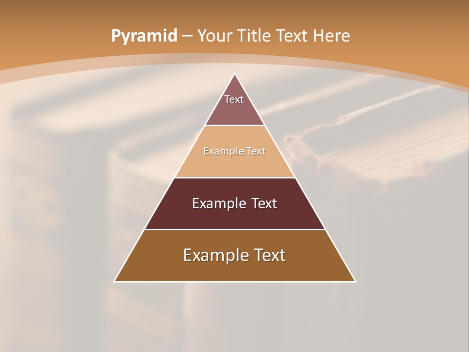 A Row Of Books Sitting On Top Of A Wooden Table PowerPoint Template