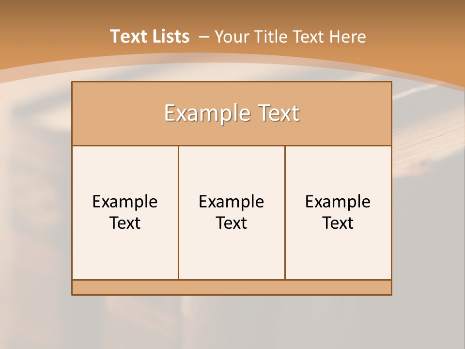 A Row Of Books Sitting On Top Of A Wooden Table PowerPoint Template