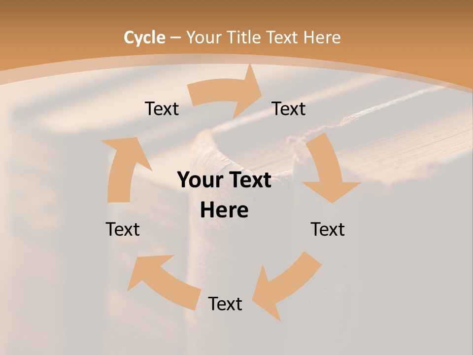 A Row Of Books Sitting On Top Of A Wooden Table PowerPoint Template