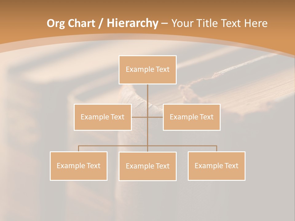 A Row Of Books Sitting On Top Of A Wooden Table PowerPoint Template