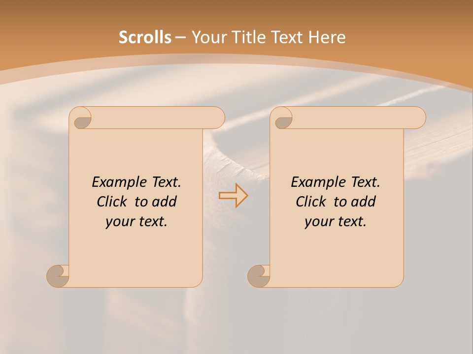 A Row Of Books Sitting On Top Of A Wooden Table PowerPoint Template