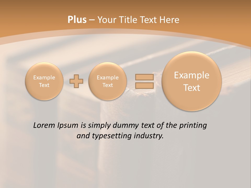 A Row Of Books Sitting On Top Of A Wooden Table PowerPoint Template